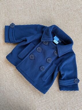 Goodlad Navy Blue Fleece Pea Coat 12 Mos